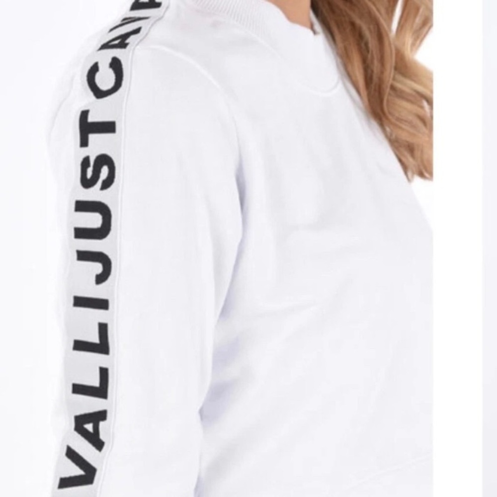 Just Cavalli Black and White Crew Neck Sweater